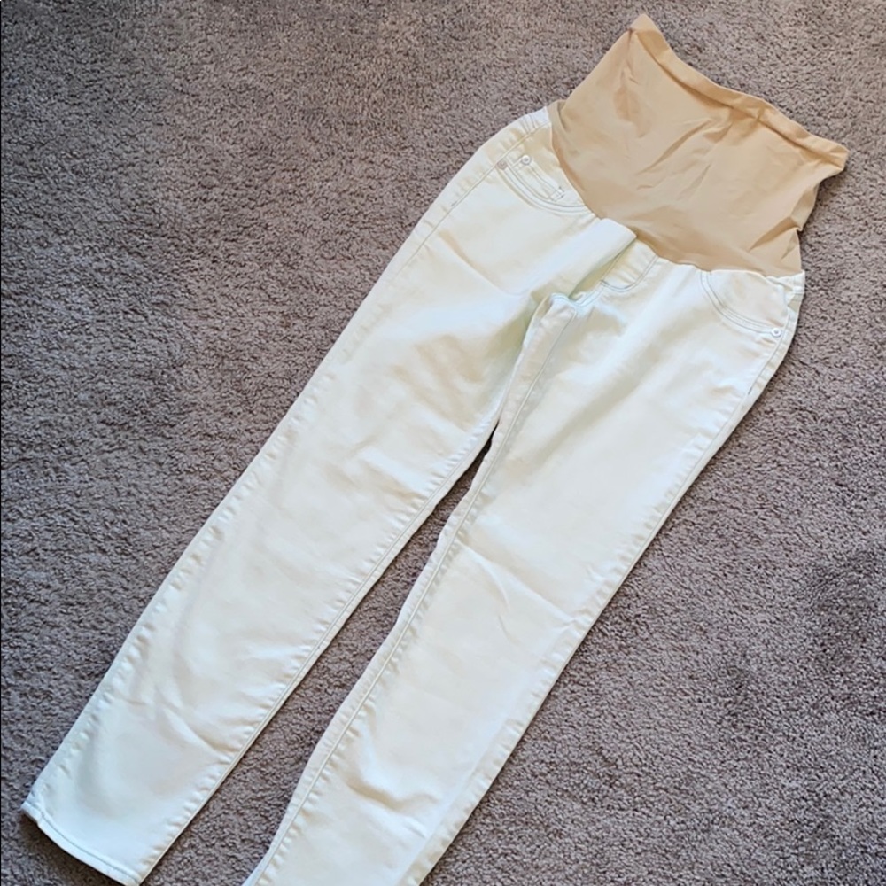LED maternity jeans.